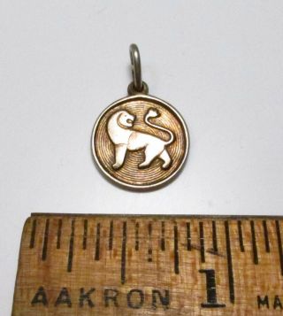 Vintage David Anderson Norway Sterling Silver Zodiac Leo The Lion Small Charm