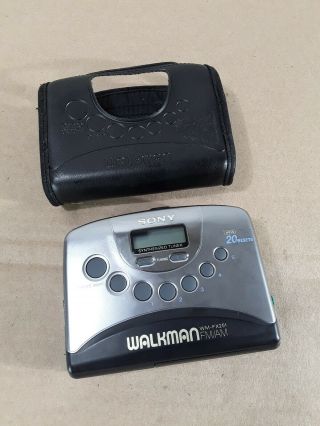 Vintage Sony Walkman Wm - Fx251 Am/fm Radio Cassette Tape Player In Case