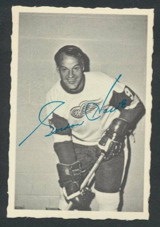 1970 - 71 Deckle Edge Inserts 18 Gordie Howe Detroit Red Wings Vintage Nhl Hockey