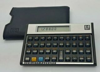 Retro Hewlett Packard Hp - 11c Scientific Calculator With Case