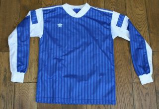 Vintage Adidas Football Shirt Medium Schalke 04 (1988 - 91) Blank