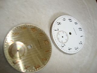 Vintage Movement&dial For Hamilton Pocket Watch 912&argent Dial Swiss - 4parts
