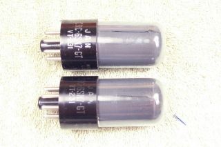 Two,  Rca,  Vt - 231,  6sn7gt,  Wartime,  Smoked Glass,  Matching Pair 9,  6sn7gt