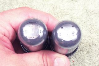 Two,  RCA,  VT - 231,  6SN7GT,  wartime,  smoked glass,  matching pair 9,  6SN7GT 4