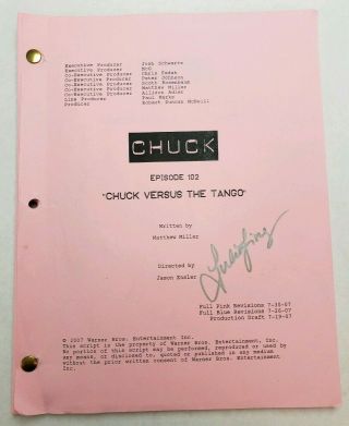 Chuck / Matthew Miller Tv Script Season 1,  Episode 3 " Chuck Versus The Tango "