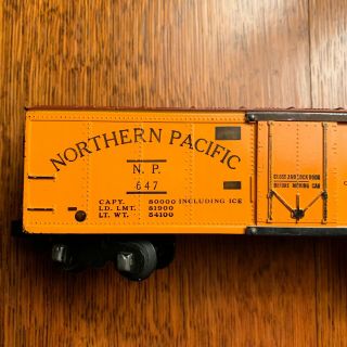 Vintage American Flyer 647 Reefer Box Car Northern Pacific S Gauge Railroad 2