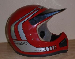 Vintage Maxon Ram Air Full Face Bmx Dirt Bike Motocross Helmet Size S / M