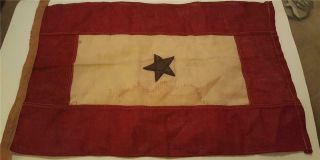 Vintage Wwi Or Wwii Son In Service Mothers Window Flag 11 " X 17 "