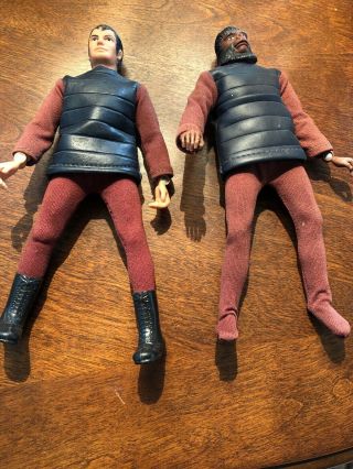 Two Vintage 1970’s Mego Planet Of The Apes Soldier Action Figures 1974