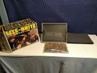Vintage Lite - Brite 1978 Hasbro W/box,  Pegs,  And Sheets 5455 Style 03