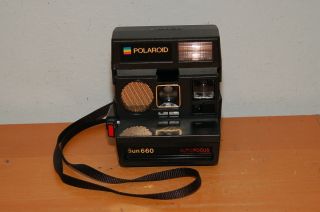 Polaroid Camera Sun 660 Autofocus From Impossible Program Instant Film Camera