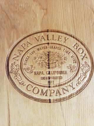 Vintage Napa Valley Box Company 48 Slot Wood Wooden 8 track Storage Rack 96 CD 3