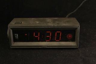 Vtg Tamura Lumitime Sunburst Cl - 125 Japan Digital Mechanical Alarm Clock Parts