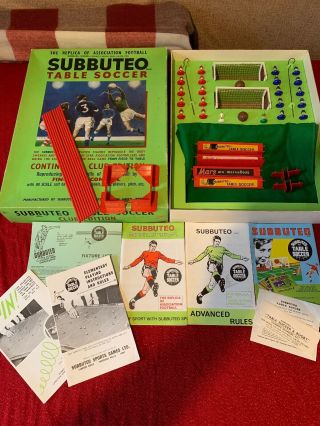 Subbuteo Table Soccer Game Continental Club Edition Vintage
