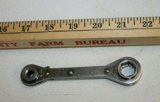 Vintage Mac Tools Rw - 81 1/2 - 9/16 - 1/4 " Specialty A/c Service Ratchet Wrench Usa