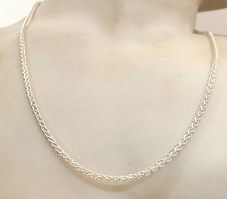 Heavy Solid Sterling Silver Link Chain Necklace 925 Vintage Ladies Jewellery