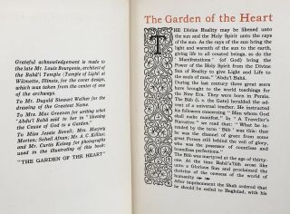 1930 The Garden of The Heart by Frances Esty Signed 1st Ed.  Bahai Baha’i 6