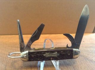 Vintage Camillus 99 Usa York 4 Blade Camp Utility Pocket Knife