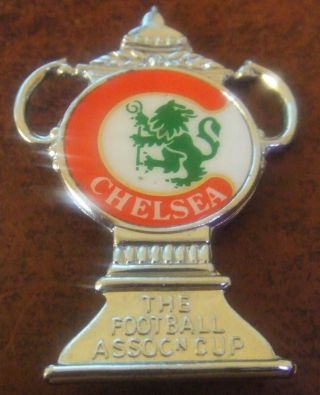 Chelsea Fc Vintage Lapel Badge - Football Association Cup.