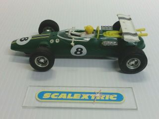 SCALEXTRIC Tri - ang Vintage 1960 ' s C8 LOTUS INDIANAPOLIS GREEN 8 5