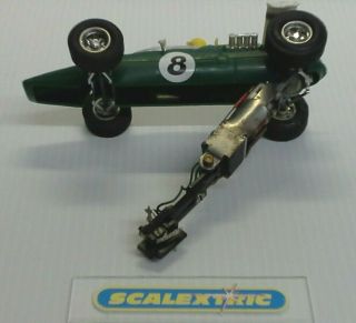 SCALEXTRIC Tri - ang Vintage 1960 ' s C8 LOTUS INDIANAPOLIS GREEN 8 8