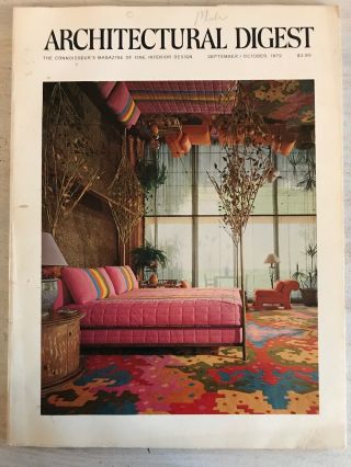 Vintage 1972 Architectural Digest Magazines 2 Issues