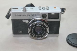 Vintage Olympus 35 EC2 Film Camera w/E.  Zuiko 42mm f/2.  8 Seiko ESF Lens Japan 2