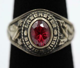 1983 Vintage Lancaster Ny High School Swimming Size 7 Class Ring