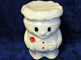 Vtg Pillsbury Dough Boy " Bobby The Baker " Ceramic Cookie Jar 183 Mccoy Usa