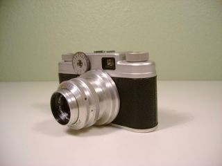 Vintage ARGUS C - FOUR C4 35mm Film Camera Cintar 50mm f/2.  8 Lens Leather Case 3