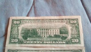 1969 $20 star note bill currency jackson vintage money chicago 6