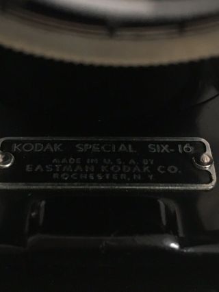 Vintage Eastman Kodak Camera Six - 16 Anastigmat Special Lens f.  4.  5 U.  S. 6