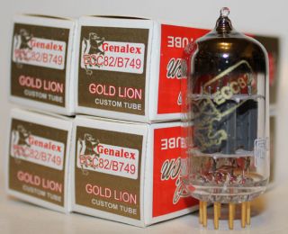 Matched Quads Genalex Gold Lion 12au7 / Ecc82 / B749 Tubes,  Brand