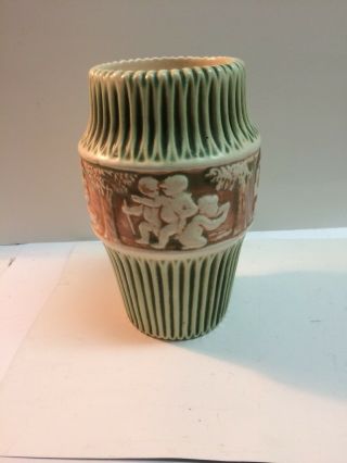 Vintage Roseville 1915 Donatello Vase 8 Inch