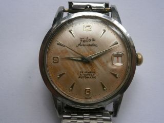Vintage gents wristwatch FELCA AIRMASTER automatic watch spares ETA 3