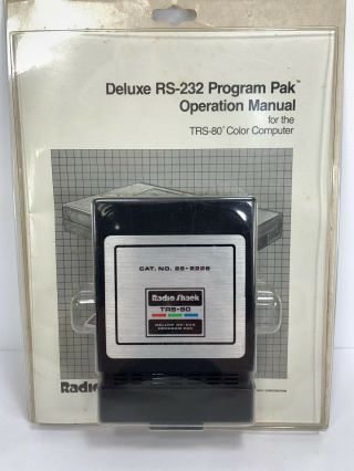 Deluxe Rs - 232 Program Pak For Tandy Radio Shack Trs - 80 Color Computer