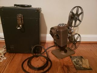 Revere Model 85 8mm Film Projector Cleaned And Case,  Directions