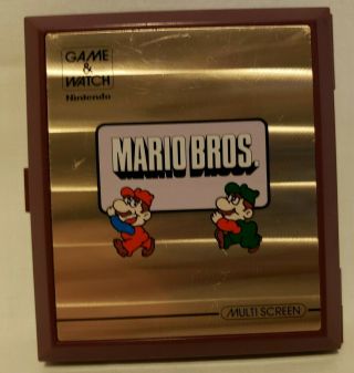 Nintendo Mario Bros.  Game & Watch Multi - Screen Game Vintage 1983 Mw - 56