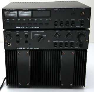 Uher Mini Stereo Stack System.  Z 140,  Vg 840,  Eg 740 With Voltage Convertor
