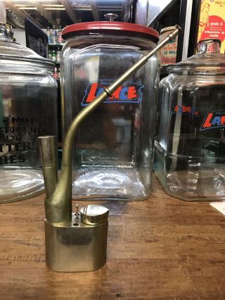 Vintage Brass Water Smoking Pipe Hookah