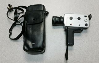 Vintage Braun Nizo 156 Macro 8 Movie Camera S800 801 Cine W Leather Case