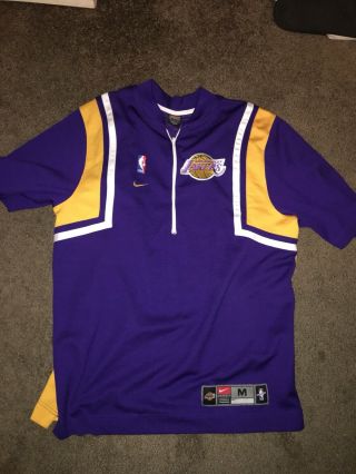 Vintage Nike Authentic Los Angeles Lakers Warm Up Shooting Shirt Jersey Medium