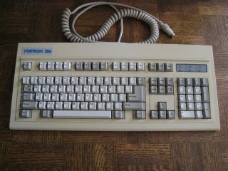 Vintage Fortron 286 Keyboard Model Rt - 101,  5 - Pin 180 - Degree Din Connector