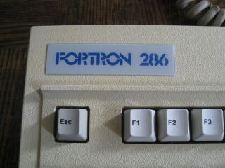 Vintage FORTRON 286 keyboard Model RT - 101,  5 - pin 180 - degree DIN connector 2