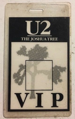 U2 Vintage Concert Tour Backstage Pass