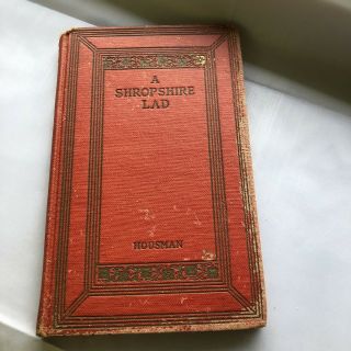 A Shropshire Lad A E Housman Hardcover Vintage 1942 Poetry European Book