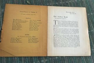 The Yellow Book Vol 1 April 1894 Beardsley Sickert Beerbohm 6
