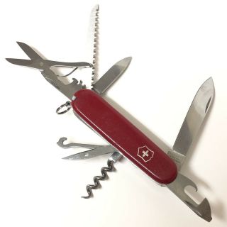 Vintage Victorinox Swiss Army Knife Officier Suisse Red 8 Multi Pocket Tool