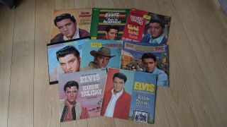 Elvis Presley Joblot Of Vintage 12 " Albums Vinyls Records Lp 