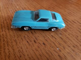 Eldon Corvette Ho Slot Car Turquoise 1960 